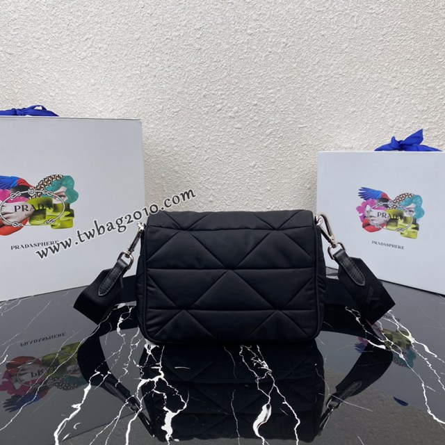 Prada專櫃新款三合一女包 1BD292 普拉達尼龍布純手工菱形拼接圖案肩背包 csp1554